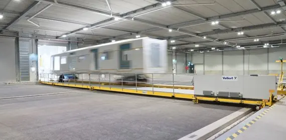 Beschichtungsanlage im Schienenfahrzeugbau