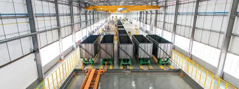 Automatisierte Logistik in der Fahrzeugproduktion