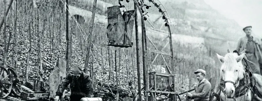 Historische Aufnahme des Firmensitzes in Weinsberg